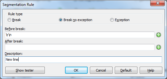 New line rule